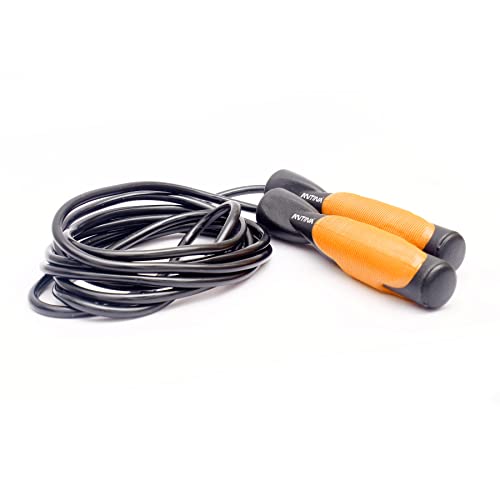 Image of Thick Handle Colorful Skipping Rope for Exercise, Fitness Rope, Exercise Rope, Solid Rope Fitness Skipping Rope For Men, Women, Boys & Girls (Thick Handle Color 8)