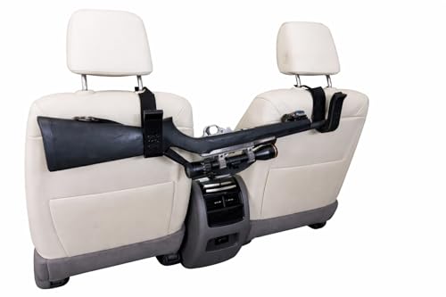 CoJo Classic Rack – Vehicle Headrest Gun Rack for Rifles & Shotguns | Single Long Gun Holder Clips to Driver & Passenger Headrests | Secure Backseat Vertical Gun Storage for Trucks & SUVs