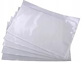 AllBags 1000 Stück Lieferscheintaschen transparente | Lieferscheintaschen | Dokumententaschen | selbstklebende Begleitpapiertaschen | Rechnungstaschen für Dokumente, Rechnungen (C6)