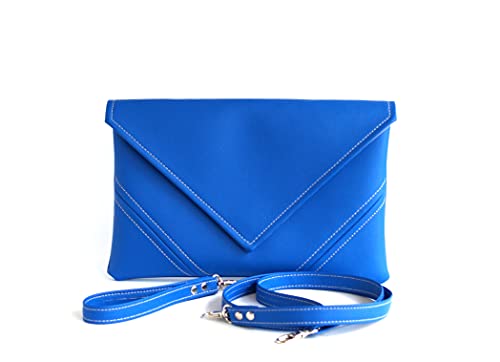 Royal Blue Clutch Bag Handmade Cobalt Vegan Bag Vegan Leather Clutch Purse Bridesmaid Clutch Vegan Purse Gift For Her Evening Bag Leather Purse