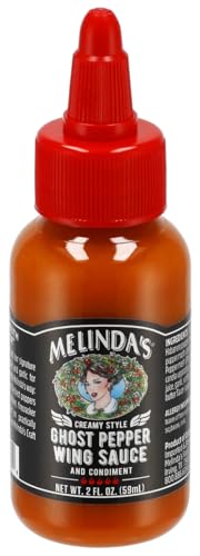 Melindas Creamy Style Ghost Pepper Wing Sauce 2oz Squeeze