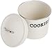 Home Basics Large Cookie Jar (Ivory) Cookie Jars For Kitchen Counter | Cute Cookie Jar With Lid