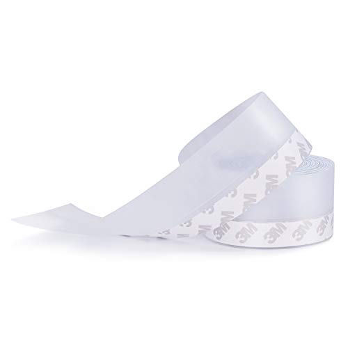 TAROSE Weather Stripping, Silicone Door Seal Strip Door, Window, Transparent 16 Feet Long (Width 35Mm)