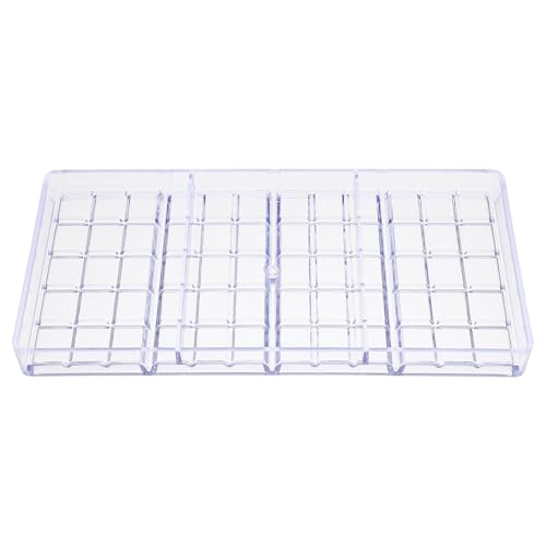 HOMSFOU Molde de Plástico Transparente para Dulces Múltiples Rejillas, Molde de Chocolate para Hornear Diy, Herramienta Segura y Resistente para Hacer Bombones en Casa