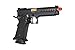 Lancer Tactical Knightshade Hi-Capa Gas Blowback Airsoft Pistol Color: Black/Gold Barrel