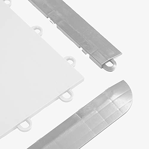 Incstores Edge Pieces For Nitro Interlocking Garage Floor Tiles | Ramped Edges For Our Plastic Floor Tiles To Build Smarter Garage, Workshop, Shed, Or Trailer | Gunmetal, Male Edge #TOP5