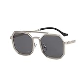 MTZJH Punk Street Shooting Fashion Decoration Sunglasses Men and For Women Outdoor Vacation (Color : A, Size : 1)