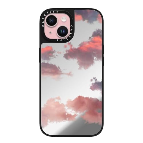 CASETiFY Magsafe Ή~[ iPhone 15 P[X [ː / 1.5m̗NA / Magsafe ɑΉ] - Clouds - Vo[ (ubNop[)