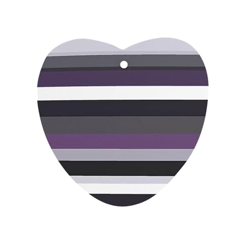 Asexual Lgbt Print Car Air Freshener Hanging Aromatherapy Tablets for Car Accessories Love form