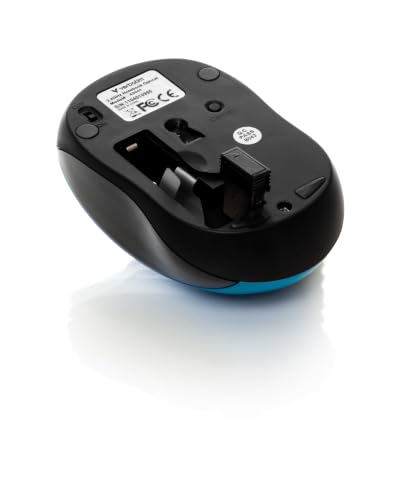 Verbatim Souris sans-Fil Go Nano Compact Recepteur USB Noir Turquoise 1600 dpi