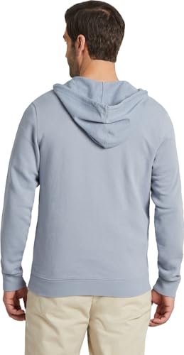 Life is Good. Men's Solid French Terry Zip Hoodie, Stone Blue2