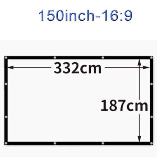 Pantalla de proyección plegable de 150 pulgadas 16:9 miniatura 7