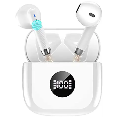 Auriculares Inalámbricos Jxrev Bluetooth 5.3 HD Mic IP7 Impermeables Cover