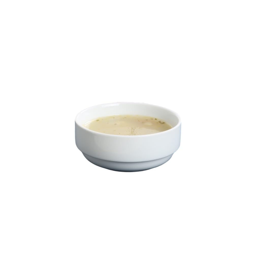 Holst Porzellan GVR 012 B1 - Juego de 6 cuencos de porcelana (12 cm, 0,40 L, redondos, 12 x 12 x 5,1 cm), color blanco