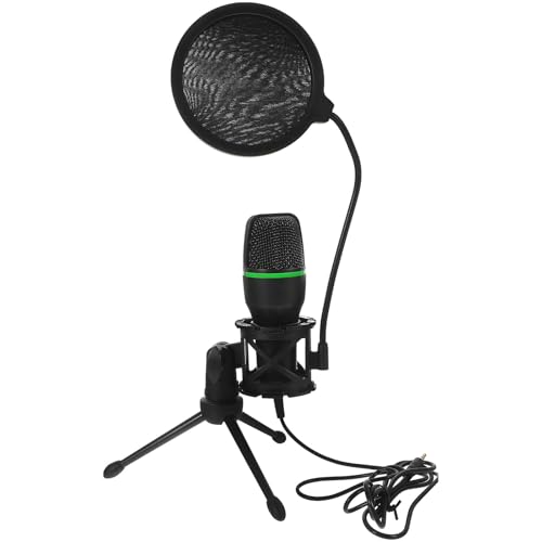 Microphone gaming USB à condensateur noir pour PC streaming