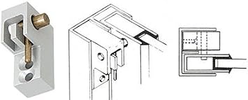 C.R. LAURENCE D53ARH CRL Satin Anodized Right Handed Window Catch for Pass-Thru Windows