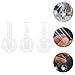 LIFKICH 3pcs 250ml Round Bottom Narrow Neck Boiling Flask Laboratory Glassware Set for Scientific Experiments and Industrial Use
