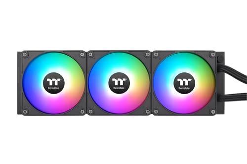 Image of Thermaltake TH360 V2 Ultra EX ARGB AIO CPU Cooler /Water Block 2.1 inch LCD /Fan 120 * 3 /Magnetic Quick Connection /MB ARGB Sync Control /LCD Software Control /CL-W415-PL12SW-A