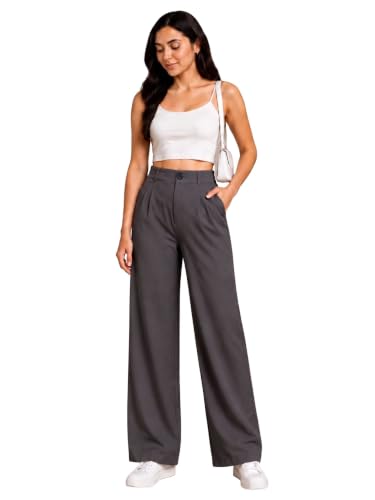 Image of Womens NS Lycra Korean High Waist Straight Pants