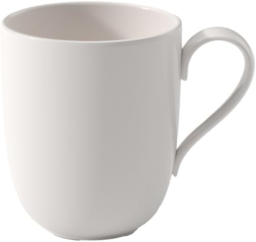 Villeroy & Boch New Cottage Mug, Premium Porcelain, Made in Germany, 10 oz, White | Porcelain mug, for a morning coffee routine, premium porcelain, made in Germany