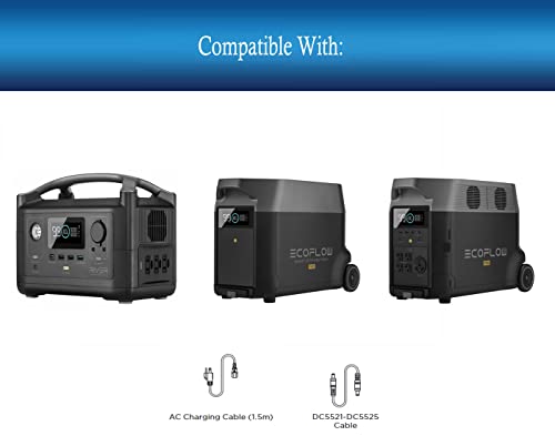 image for UpBright AC Charging Cable Cord Compatible with EF EcoFlow Portable Po