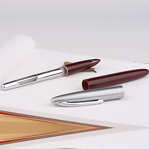 Lot de 3 stylos plume à pointe iridium avec capuchon argenté Hero Pen Original - 4