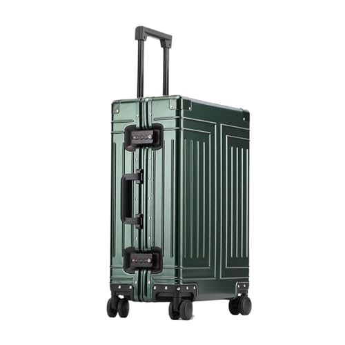 Wheel Speed Sensor Aluminum-Magnesium Alloy Travel Suitcase Rolling Luggage 20/24/28 inch Trolley Luggage Carry-On Cabin Suitcase ABS Wheel Speed Sensor Front(Blue,28