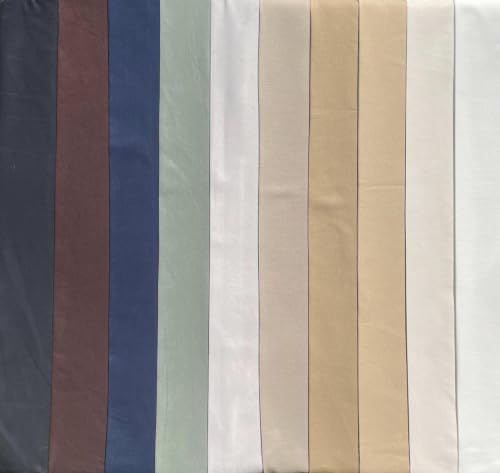Cotton Twill, 7 oz Fabric by the Yard, Continuous Cut, Brown