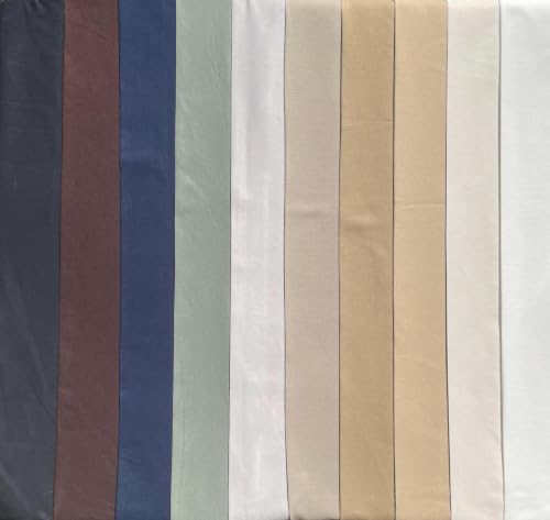 Cotton Twill, 7 oz Fabric by the Yard, Continuous Cut, Brown