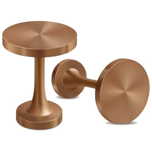 Curtain Holdbacks, Decorative Curtain Tieback Hooks Wall Mounted Metal Drapery Holdbacks with Screws, Vintage Curtain Tassel Holders Medallion Round Curtain Pull Backs, Bronze Gold 2 Pack