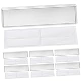 Pochettes auto-adhésives pour cartes d'index - placez simplement vos cartes, votre plaque signalétique ou votre photo dans la pochette pour cartes, principalement utilisée pour coller sur la boîte, placer des étiquettes ; sac en plastique à creux ; pochette auto-adhésive pour cartes, porte-étiquettes adhésifs pour étagères