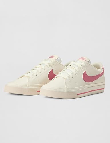 Nike Nike Women's Court Legacy Next Nature Shoes, Pale Ivory/Peony-Chalk, 9.5