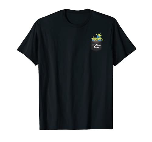 Disney Pixar Toy Story Pizza Planet Aliens Left Chest Camiseta