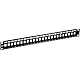 TRENDnet, TC-KP24, 24-Port Blank Keystone 1U Patch Panel, 1U 19 Rackmount Metallgehäuse, Empfohlen mit TC-K25C6 & TC-K50C6 Cat6 Keystone Buchsen (separat erhältlich), Schwarz