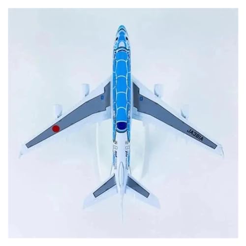 Modelo de avión pintado A380 Sea Turtle con base de exhibición estable 4