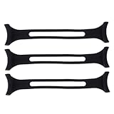 HAPINARY Mask Extender Straps 3pcs Black Long Face Mask Ear Hooks with Cord Extension Buckle Anti-Ear Safety Strap for Adults for All-Day Wear