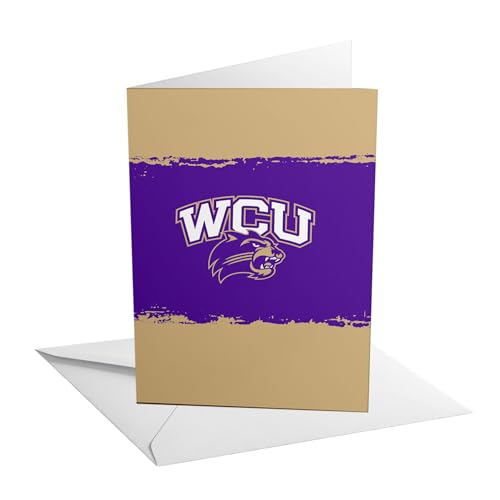 Desert Cactus Western Carolina University 5x7 Inch Greeting Card Catamounts WCU Single Folded Cardstock with Envelope Party Celebration Officially Licensed (5x7 Card B - Birthday)