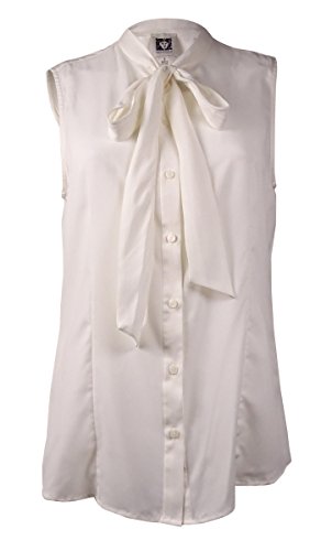 Anne Klein Women's Sleeveless Bow Blouse