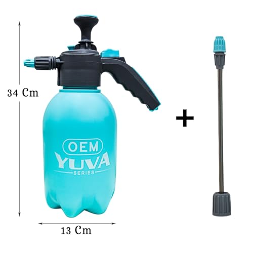 Image of OEM YUVA Series 2L Garden Pressure Sprayer (Blue) with Extension Rod for Plants, Pesticide Use, and Surface Cleaning - Multipurpose Water Sprayer