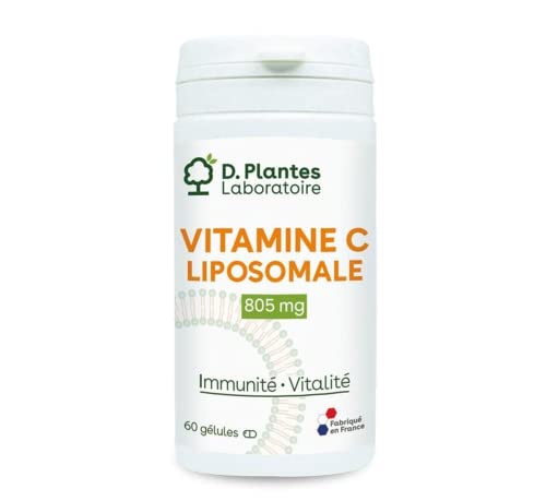D.PLANTES - Vitamine C Liposomale - Complément Alimentaire - Métabolisme Energétique, Antioxydant - Apport Vit. C - 60 gélules