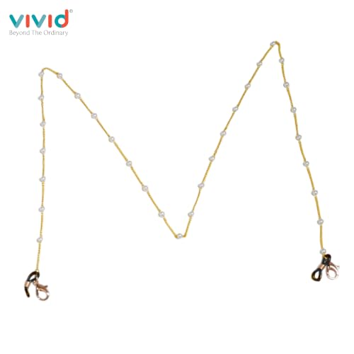 Image of Unisex Specs Holder Hook & Loop Anit Slip Eyewear Lanyard Metal Strap Chain