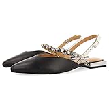 Plantilla de piel Gioseppo CRATO, Zapatos Tipo Ballet Mujer, Negro, 36 EU