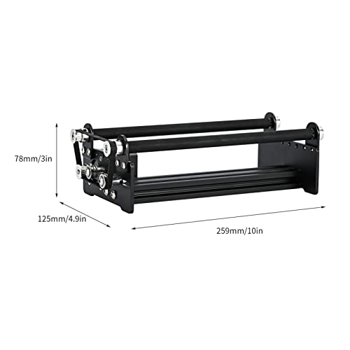 Rolo rotativo de gravação a laser para objetos cilíndricos com eixo de gravação rotativo de 360 ° 5