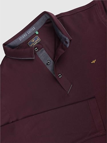 Image of STELLERS Men's Full Sleeve Polo T-Shirt | Premium Cotton | streatchable | Enzyme bio Washed | Feather Touch Feel | Sustainable