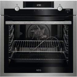 Preisvergleich Produktbild AEG BPE556220M Elektro 71l A+ Schwarz, Edelstahl Backofen