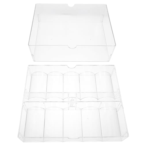 Boîte de rangement 200 jetons de poker pour des soirées de jeux de société nettes et ordonnées