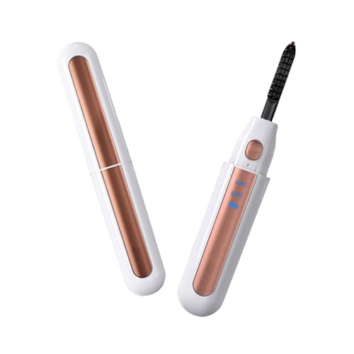 KQLHLHDYZ Piegaciglia Riscaldato Portatile Elettrico Arricciaciglia Professionale Riscaldato Per Trucco Strumento Di Bellezza Per Donne (Bianco)