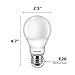 Philips LED Flicker-Free Frosted A19 Light Bulb, Dimmable Warm Glow Effect, 800 Lumen, 2700-2200K, 8.8W=60W, E26 Base, 6-Pack