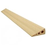 CUTIS Türschwellenrampe, 90x6x2 cm, PVC Rampe Saugroboter, Schwellenrampe, Geeignet für Saugroboter, Kinderwagen, Einkaufswagen, Rollatoren und E-Scooter, Rampe Türschwelle (Blassgelb)