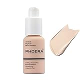 PHOERA Foundation,Flawless Soft Matte Liquid Foundation Oil Contro Concealer Durable Waterproof Full...